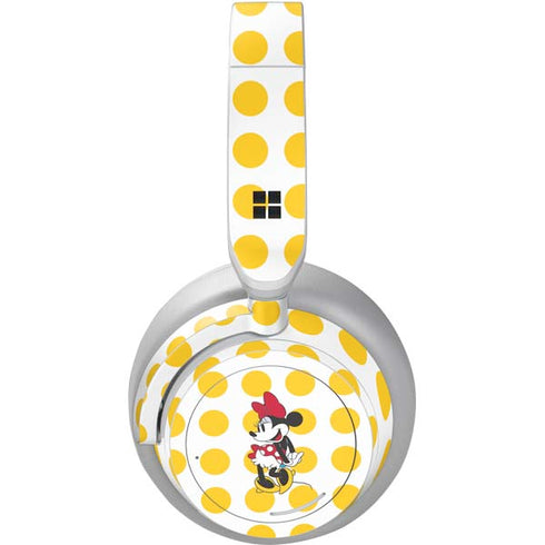 Disney Minnie Mouse Profile Yellow Dots Surface Headphones Skin